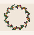floral wreath design for greating card wedding vector image vector image