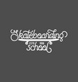 vintage badges with skateboard vector image