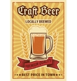beer colored poster vector image