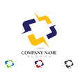 business finance logo vector image