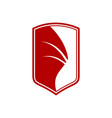 dragon wing shield sigil symbol graphic design vector image