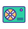 air conditioner is an industrial icon vector image