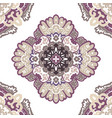 flowers in blossom paisley seamless pattern design vector image vector image