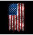 grunge usa flag design vector image vector image