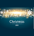 merry christmas and happy new 2021 year shining vector image