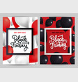 black friday sale cover set with creative bright vector image vector image