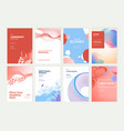 set of brochure and annual report design templates vector image vector image