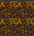 tea seamless pattern vector image vector image