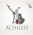 achilles symbol vector image vector image