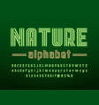 neon font vector image