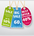 Price tag promo banners and discount labels Vector Image