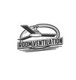 room ventilation conditioning ceiling fan icon vector image