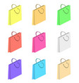 colorful shopping paper bags vector image