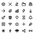 simple interface icons set vector image