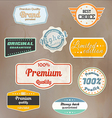 retro label collection vector image