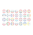 set europe flags in a circle flat style vector image vector image