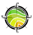 surveying and cartography design symbol vector image