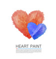 art paint heart vector image vector image