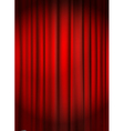 red curtain vector image