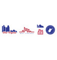 west virginia real estate agency us realty emblem vector image vector image