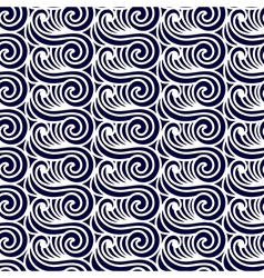 Japanese waves seamless pattern template wavy Vector Image