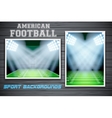 set backgrounds of us football stadium vector image