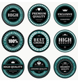 vintage stickers and labels vector image vector image