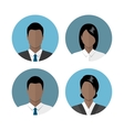 business people icons vector image vector image