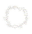cartoon round frame of tangled wire vector image