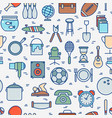 garage sale or flea market seamless pattern vector image vector image