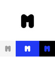 m logo icon symbol sign from letters vector image