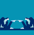 two business person accusing each other vector image