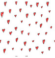 love valentines day hearts seamless pattern vector image