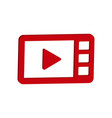 play video icon flat design best icon vector image