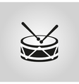drum icon design music and toy symbol web vector image