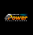 power wash lettering logo wash logo vector image vector image