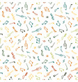 varicolored seamless music pattern vector image