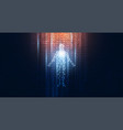 abstract technology futuristic concept of digital vector image