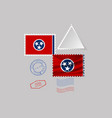 postage stamp with image tennesee state vector image vector image