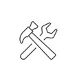 repair tools line outline icon vector image vector image