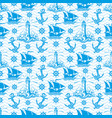 seamless pattern with lighthouse vector image