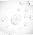 paper floral background vector image