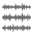 sound waves set audio equalizer on white vector image