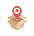 tracking service icon vector image