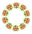 decorative flowers ornament vector image