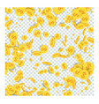 spinning flying gold coins on transparent vector image