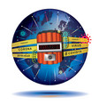 coronavirus 2019 - harbinger end times vector image