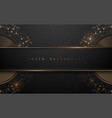 abstract black and gold ornate luxury background vector image