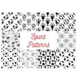 sport seamless patterns with soccer balls vector image vector image