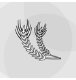 wheat icon grain design agriculture concept vector image vector image